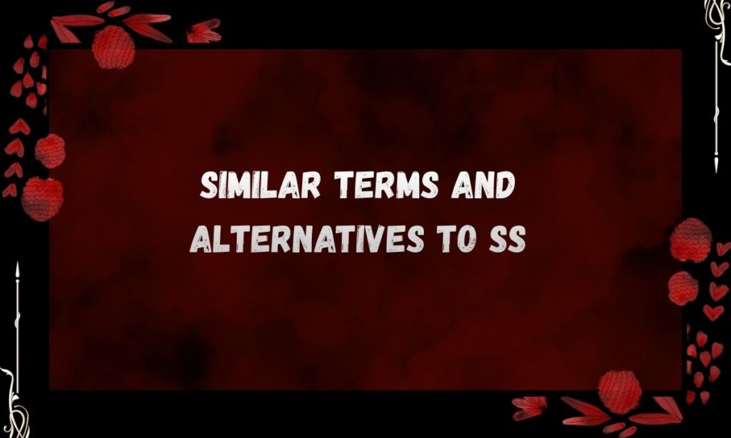 Similar Terms and Alternatives to SS