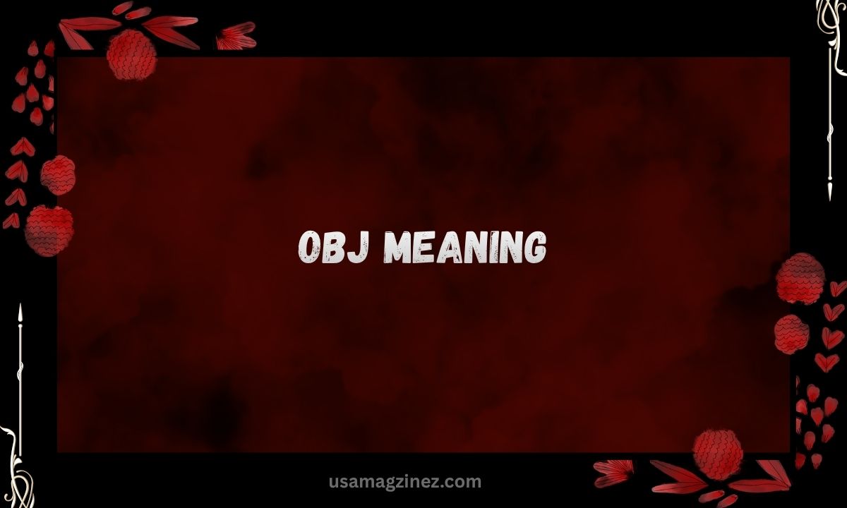 OBJ Meaning What Does OBJ Mean in Text Full Guide 2026