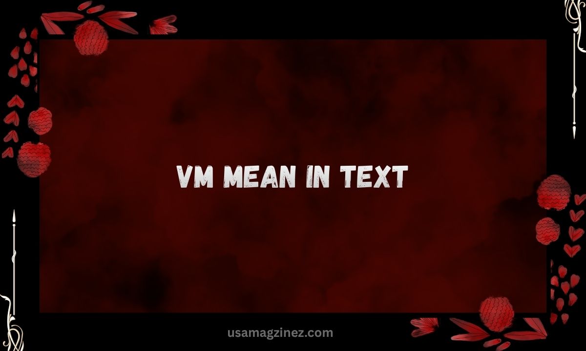 VM Mean in Text What It Really Means in Messages